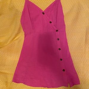 American Eagle Pink Wrap Dress